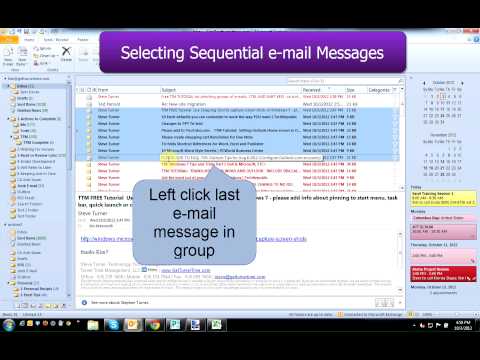 How to Select Multiple e-mails at One Time (Outlook 2010/2007/2003) How to Select Multiple e-mails at One Time (Outlook 2010/2007/2003)