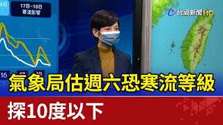 氣象局估週六恐寒流等級  探10度以下