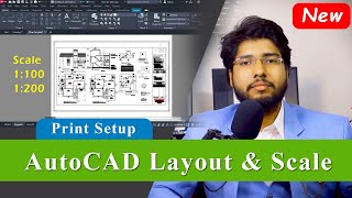 How to do page setup in Layout & Scale setting in AutoCAD