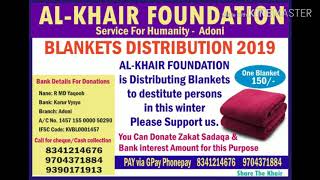 Donate for Winter season Blankets Distributing