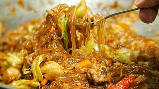 Sotanghon Guisado Recipe 🍜🐔🥕 (Sauteed Vermicelli Noodles)