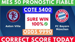 PRONOSTIC FOOT:MES PRONOSTIC FOOTBALL AUJOURD'HUI (football prediction ) CORRECT SCORE|SCORE EXACT