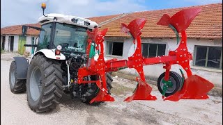 Lamborghini Strike 110HD x Agro Masz PO3 | plowing Bulgaria | cab view