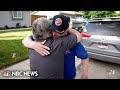 Neighbors honor veteran with homecoming surprise