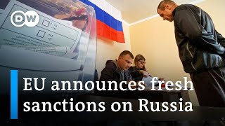 EU plans new Russia sanctions after sham 'referendums' | DW News