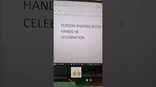 Microsoft word Person raising both hands in celebration #shortvideo #trending #viral #trick#msoffice