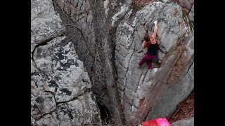 FrictionLabs Athlete Kasia Pietras enjoys the LRC arete Destroyer, V3.