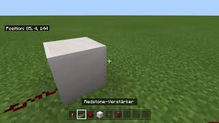 Minecraft Knopf als Hebel benutzen / Redstone Tutorials