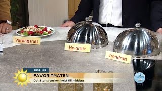 Topplistan - här är svenskarnas favoritmat - Nyhetsmorgon (TV4)