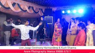 Live Jaago Ceremony Harmandeep \u0026 kush Sharma