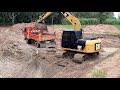 เล่นสุดบูม จัดเต็มอุ้ม cat313d2 gc ดั้มมีหนืด ขุดธนาคารน้ำ excavator ep.5456