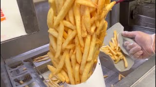 BK POV: Working The Fryers And Specialty Station At Burger King | The Monster Super Size Fries