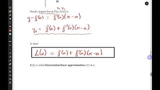 2.8 Linear Approximation