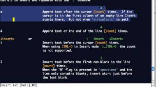 VIM; Selecting columns with visual block mode