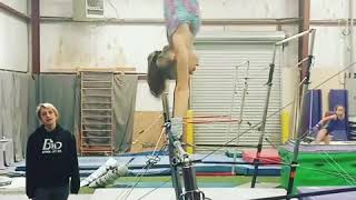 Gymnastics bars training front stalder