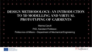 Design Methodology: an introduction to 3D modelling and virtual prototyping of garments