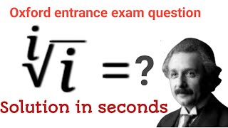 Oxford entrance exam question | How to find the valve?