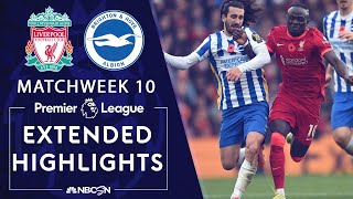 Liverpool v. Brighton | PREMIER LEAGUE HIGHLIGHTS | 10/30/2021 | NBC Sports