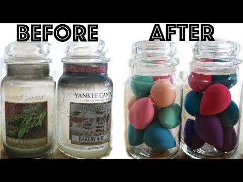 How do you reuse a Yankee Candle jar?