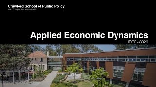 Applied Economic Dynamics - IDEC8020