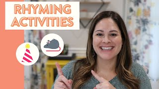 Rhyming Activities for Kindergarten and First Grade | how to teach students to rhyme