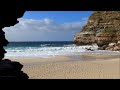 1 hour beautiful hidden beach video viewed from sea cave relaxing nature video hd 1080p