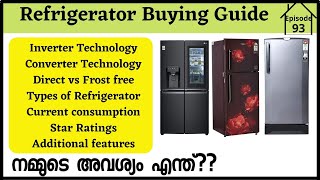 Ep 93 Refrigerator buying guide malayalam|Back to Home refrigerator|Inverter, Converter technology