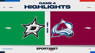 NHL Game 4 Highlights | Stars vs. Avalanche - May 13, 2024