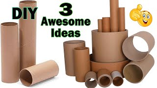 DIY - 3 Ideas from Cardboard Tubes | Best out of waste #11
