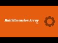 Multidimensional array in PHP