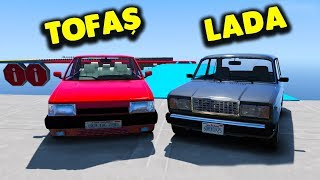 Tofaş vs Lada Ailesi Arabalar Tehlikeli Yarışta - GTA 5