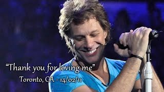 Bon Jovi - Thank you for Loving Me - 14/02/11 Toronto, CA - Multicam