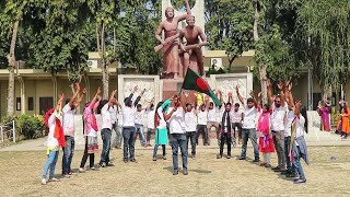 Rajshahi University Rag Day Flash Mob Of Folklore 17th Batch