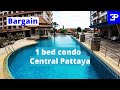 Pattaya cost of living , Cheap, Bargain, Large 1 bed condo in central Pattaya