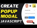 Popup Modal HTML CSS Javascript Tutorial For Beginners