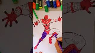 Spider Man Coloring Page Superhero Artistic Marvels Unleashed!