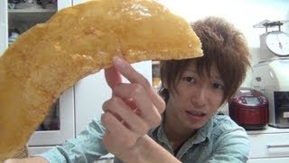 超巨大すぎる柿の種作ってみた!! How to make huge \