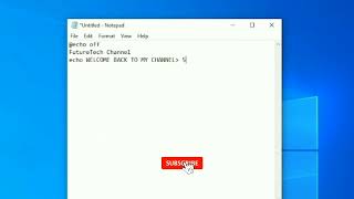 Batch Title File in Notepad | Customize Command Prompt Titles