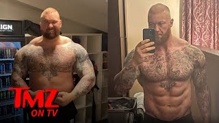 'The Mountain' Shows Off Insane Body Transformation Ahead Of Boxing Match | TMZ TV