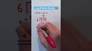 Long Division Review 📚 #Shorts #math #maths #mathematics #review #lesson #education #learn