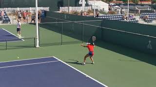 Emma Raducanu Indian Wells Tennis Practice