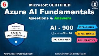 Azure AI Fundamentals Certification Question \u0026 Answer 6 - AI 900