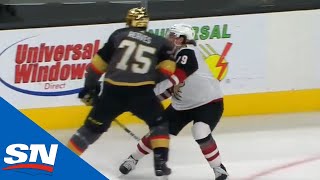 Ryan Reaves Crushes Jordan Gross With Huge Open Ice Hit