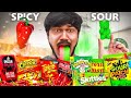 Spicy Vs Sour Food Eating Challenge