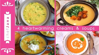 4 AUTUMN SOUPS AND CREAMS TO WARM UP YOUR HEART!