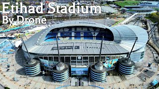 Etihad Stadium by Drone 4K - Manchester City Football Club Stadium Aerial View - England 🇬🇧