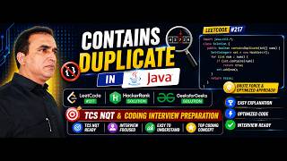 5. Find Duplicate Element in Java using Java | LeetCode | HackerRank | GFG | TCS NQT