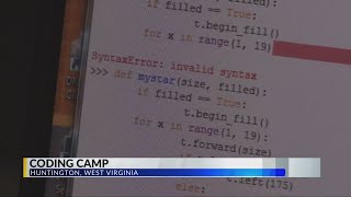 Students Learn Python Coding at Camp