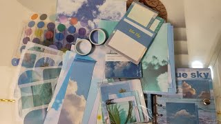 Unboxing New Journal Kit #bluesky Theme 💙