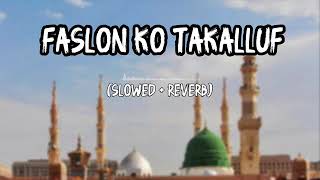 Faslo ko Takalluf | Slowed And Reverb | Relaxing Naat | AL Qur'an